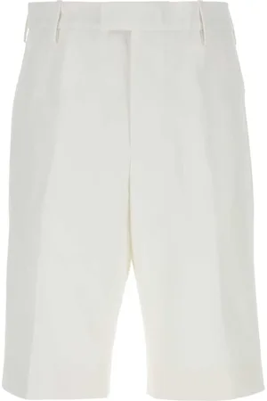 Alexander McQueen Shorts, Herre, Hvid, L, Bomuld, Hvide Bermuda Shorts i Bomuld