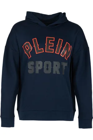 Philipp Plein Sweathshirts & Hoodies, Herre, Blå, XL, Uld, Komfortable og stilfulde herrehættetrøjer