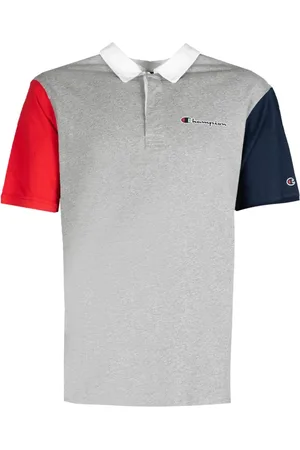 Champion Top, Herre, Rød, S, Bomuld, Polo Shirt med Krave og Knapper