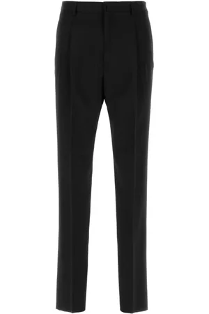 Lanvin Bukser, Herre, Sort, M, Uld, Elegante sorte uldbukser