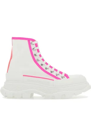 Alexander McQueen Sko, Dame, Hvid, 40 EU, Snørestøvler