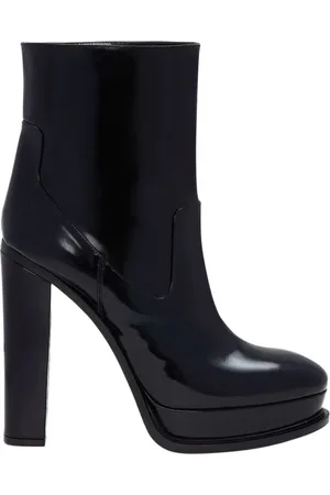 Alexander McQueen Sko, Dame, Sort, 37 EU, Læder, Hælede støvler