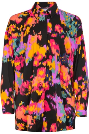 Liberté Bluser & Skjorter, Dame, Flerfarvet, L, Polyester, Black Mille LS Skjorte