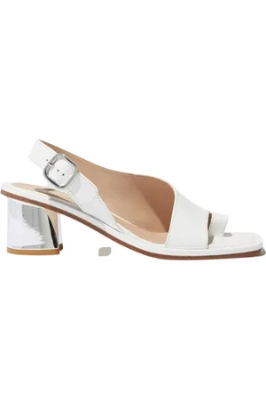 Scarosso Sko, Dame, Hvid, 42 EU, Læder, Jill Højhælede Sandaler