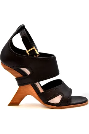 Alexander McQueen Sko, Dame, Sort, 37 EU, Forhøjet Stil Sandaler