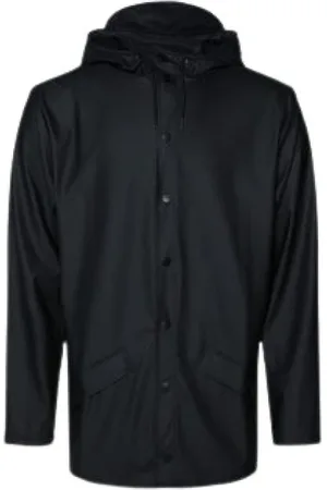 Rains Frakke, Dame, Sort, 2XS, Uld, Funktionel Unisex Regnjakke