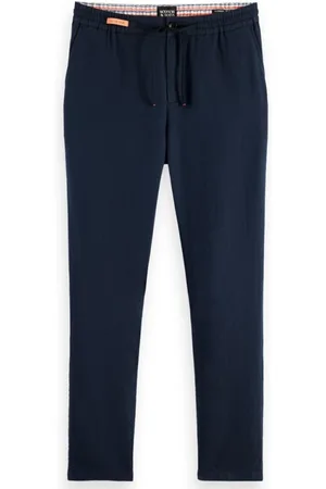 Scotch&Soda Bukser, Herre, Blå, W33, Misto Linen Warren Jogger