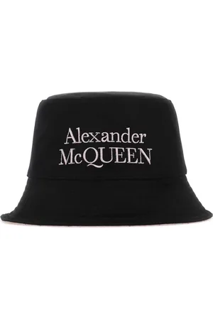 Alexander McQueen Tilbehør, Herre, Sort, M, Uld, Stilfuld Vendbar Blackylon Hat