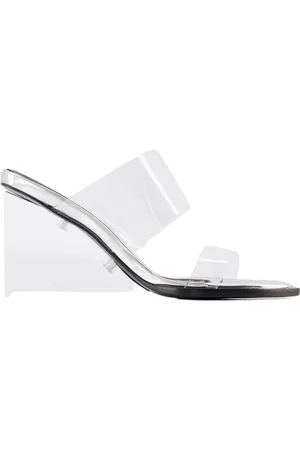 Alexander McQueen Sko, Dame, Hvid, 37 EU, Læder, Klar Læder Hæle Mules