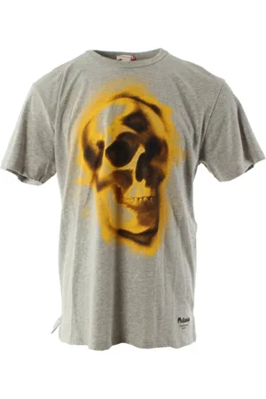 Alexander McQueen Top, Herre, Grå, S, Bomuld, Herre Grå Oversize T-shirt