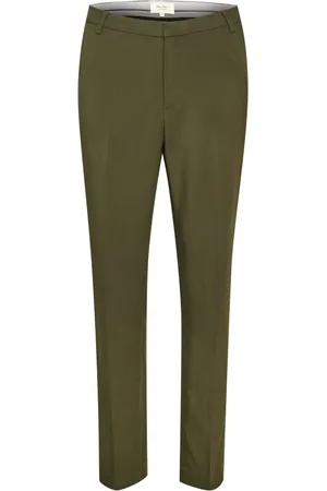 Part Two Bukser, Dame, Grøn, S, Uld, Slim-fit Bukser - Birdiepw Kollektion