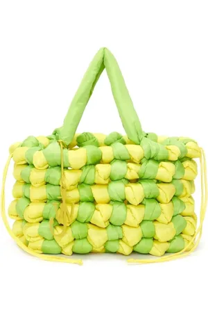 J.W.Anderson Taske, Dame, Grøn, ONE SIZE, Stor Knudet Tote Taske