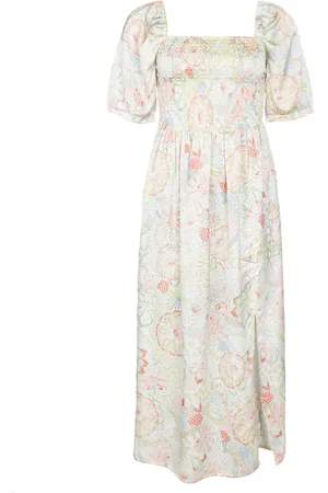 Liberté Kjole, Dame, Flerfarvet, L, Polyester, Smuk Pastel Paisley Kjole