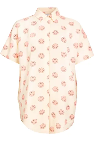 Liberté Bluser & Skjorter, Dame, Lyserød, S, Polyester, Sara SS Skjorte - Smiley