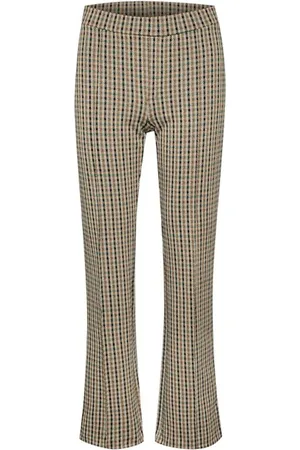 Part Two Bukser, Dame, Brun, 3XL, Polyester, Slim-Fit Pontas Bukser