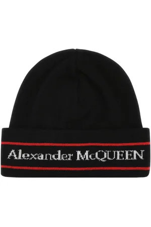 Alexander McQueen Tilbehør, Herre, Sort, M, Cashmere, Cashmereero Hat