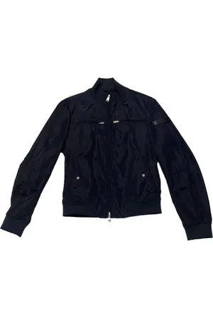 Peuterey Jakke, Herre, Blå, 2XL, Blå jakke med kontrastlogo på ærmet