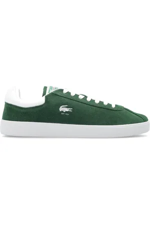 Lacoste Sko, Herre, Grøn, 44 EU, Suede, Baseshot Sneakers