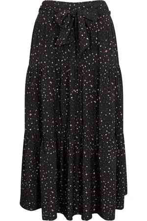 Sofie Schnoor Nederdel, Dame, Sort, S, Uld, - Skirt - / Stars