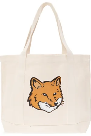 Maison Kitsuné Taske, unisex, , ONE SIZE, Bomuld, Shopper Taske med Logo