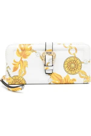 VERSACE Tilbehør, Dame, Hvid, ONE SIZE, Uld, Hvide Pengepunge - Stilfuldt Design