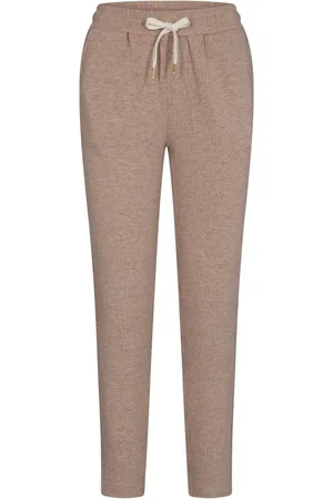 Sofie Schnoor Bukser, Dame, Brun, XL, Polyester, Dame Sweatpants, Jessine - Brun Melange