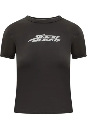 AMBUSH Top, Dame, Grå, S, Reflekterende T-shirt med Tap Sko Design