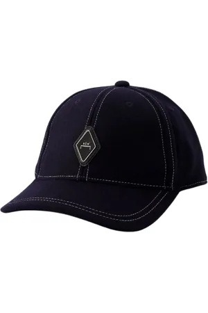 A-cold-wall* Tilbehør, Herre, Blå, ONE SIZE, Bomuld, Navy Diamond Cap - Bomuld