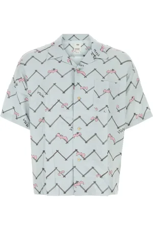 VISVIM Skjorte, Herre, Flerfarvet, 2XL, Uld, Stilfuld trykt rayon Copa skjorte
