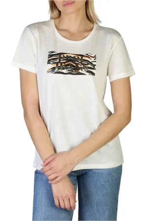 Pepe Jeans Top, Dame, Hvid, XS, Polyester, T-shirt Caitlin_Pl505145
