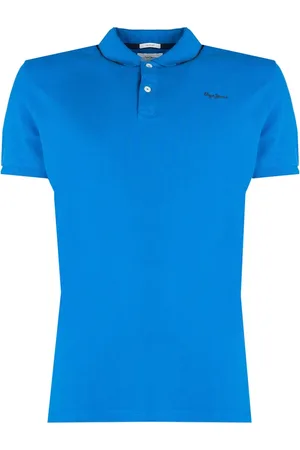 Pepe Jeans Top, Herre, Blå, S, Bomuld, ; Lucas; Polo t -shirt