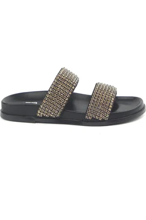 Bibi Lou Sko, Dame, Sort, 36 EU, Strassero/Oro Slip-On Sandaler