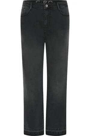 C.ro Jeans, Dame, Sort, S, Bomuld, Suzanne Corduroy Bekser 6356/691 Charcoal