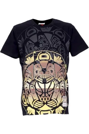 Mitchell & Ness Top, Herre, Sort, S, T-shirt NBA Big Face 4.0 Hardwood Classics Vangri