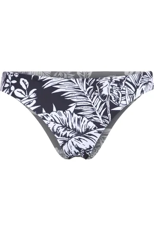 Palm Angels Badetøj, Dame, Sort, XS, Uld, Sort Jungle Print Bikini Underdel