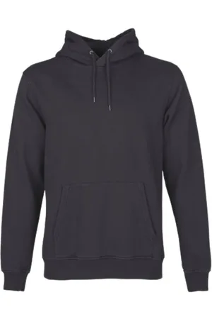 Colorful Standard Sweathshirts & Hoodies, Herre, Sort, S, Klassisk organisk hætte