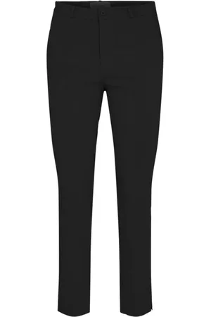 Freequent Bukser, Dame, Sort, XL, Uld, Slim-fit bukser