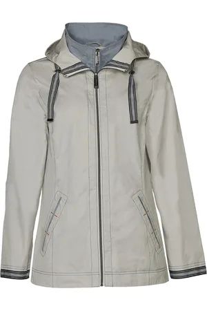 Danwear Jakke, Dame, Grå, 2XL, Bomuld, Daisy Jakker 701-46 01/21 Sand/Light Blue