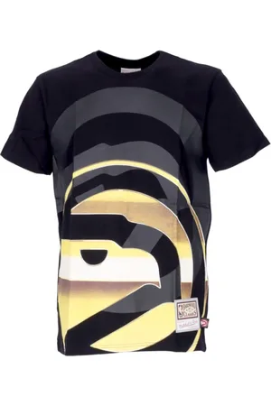Mitchell & Ness Top, Herre, Sort, S, T-shirt NBA Big Face 4.0 Tee Hardwood Classics Atlhaw