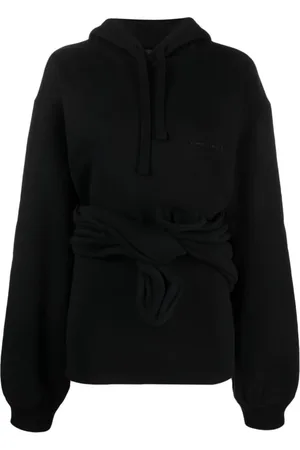 Y / PROJECT Sweathshirts & Hoodies, Dame, Sort, S, Bomuld, Sort Bomuldshættetrøje