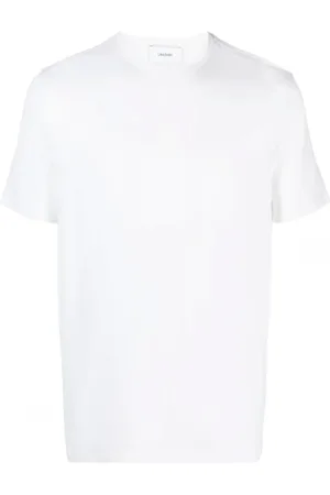 LARDINI Top, Herre, Hvid, L, Uld, Uld Jersey T-shirt