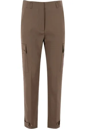 Kiton Bukser, Dame, Brun, M, Uld, Luksuri?se Slim-fit Bukser