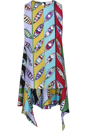 Emilio Pucci Top, Dame, Flerfarvet, XS, Uld, 029 Viola/Verde Top - Stilfuld og Trendy