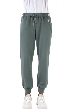 ELEVENTY Bukser, Herre, Grøn, XL, Grønne sweatpants med snøre og elastisk talje