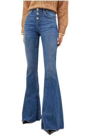 Liu Jo Jeans, Dame, Blå, W31, Bomuld, Ultra Flare Jeans