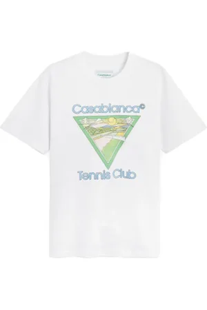 Casablanca Top, Herre, Hvid, 2XL, Bomuld, Tennis Club Icon Hvid T-shirt