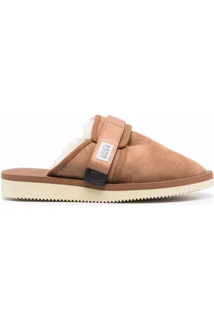 SUICOKE Sko, Dame, Brun, 38 EU, Flade Kamelhårs Sandaler