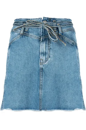 Pepe Jeans Nederdel, Dame, Blå, XS, Bomuld, ; Raisa; tildele