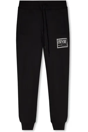 VERSACE Bukser, Herre, Sort, S, Bomuld, Sweatpants med logo