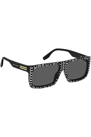 Marc Jacobs Tilbehør, Herre, Sort, 58 MM, Uld, Stilfulde Retro Solbriller til M?nd